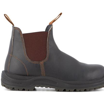 Blundstone #192 Brown Steel Toe Chelsea Boot