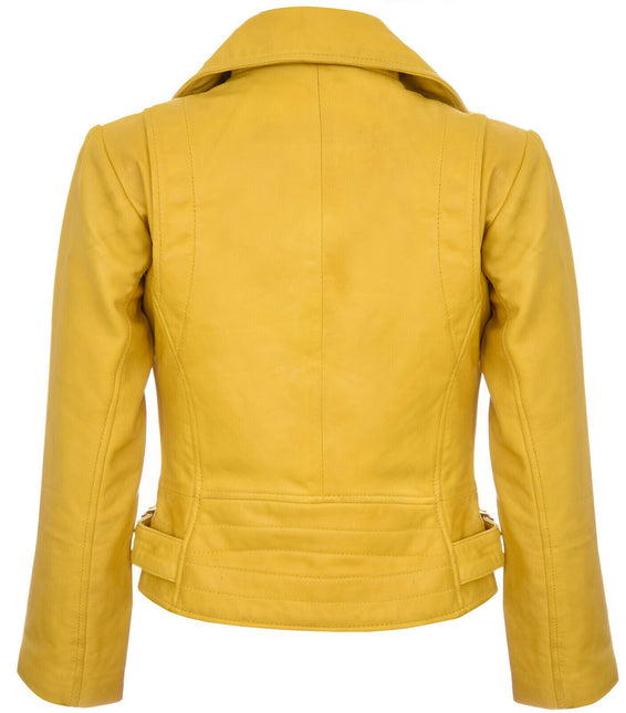 Womens Leather Biker Jacket-Stockholm