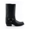Grinders Unisex Black Western High Leather Boots - Renegade Hi
