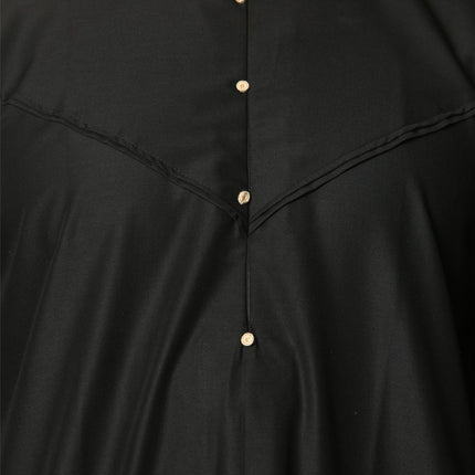 Men's Omani Eid Black Thobe  Saudi Emirati Jubba Robe