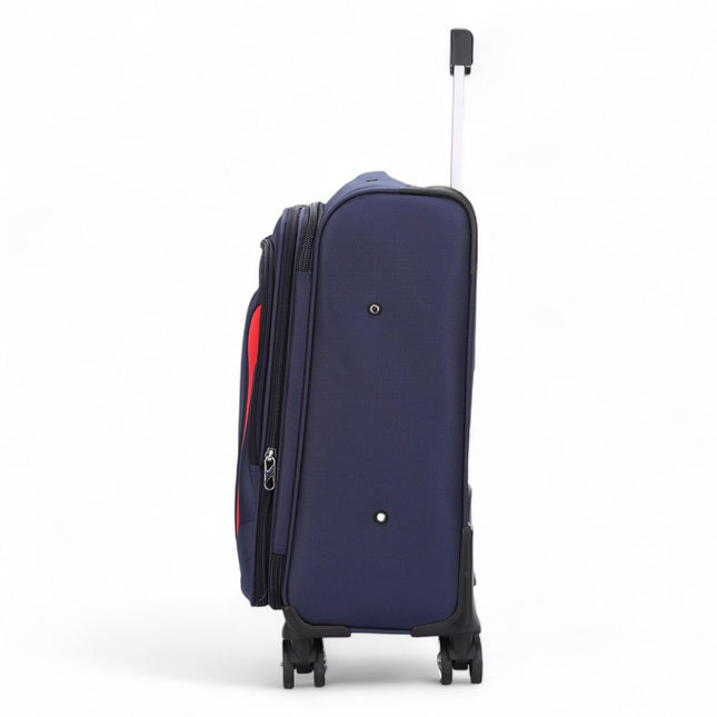 Soft Cabin Suitcase 36.5 x 23.5 x 58 cm Nylon 900D Suitable Integrated Lock for Easyjet, Ryanair, Wizzair