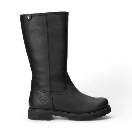 Panama Jacks Women's Black Bambina B60 Leather High Boots