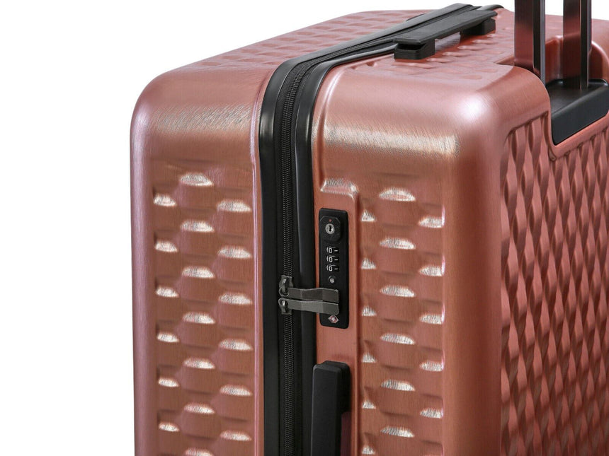 Hard Shell Suitcase 8 Wheel Luggage Trolley Case Holiday Travel Bag
