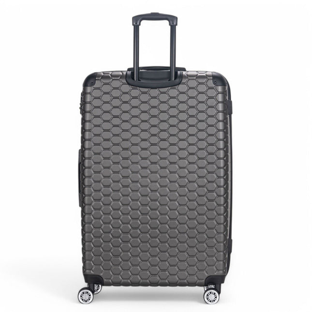 Hard Shell ABS 8 Wheel Luggage Travel Cabin Holiday Bags Suitcase Set