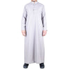 Mens Cream Thobe Jubba Saudi Islamic Arabic Eid Cotton Kaftan Jubbah Umrah Robe
