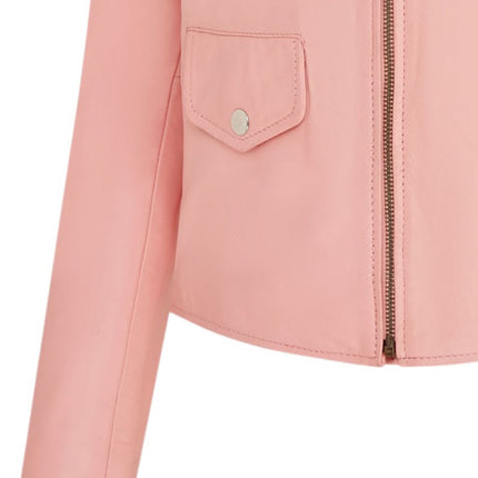 Women's Classic Brando Biker Leather Jacket - Broome