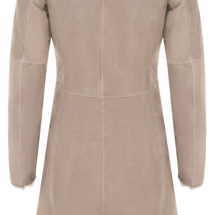 Womens Toscana Sheepskin Suede Trench Coat-Tbilisi