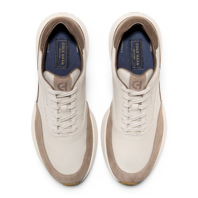Cole Haan Men's GrandPro Luxe Mile Trainer Brown Leather Sneakers - C44518