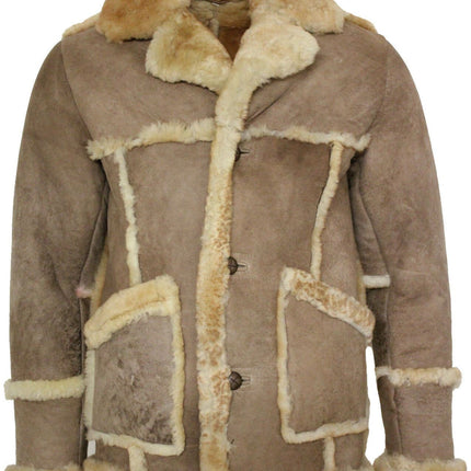 Men’s Designer Winter Sheepskin Fur Coat-Zaragoza