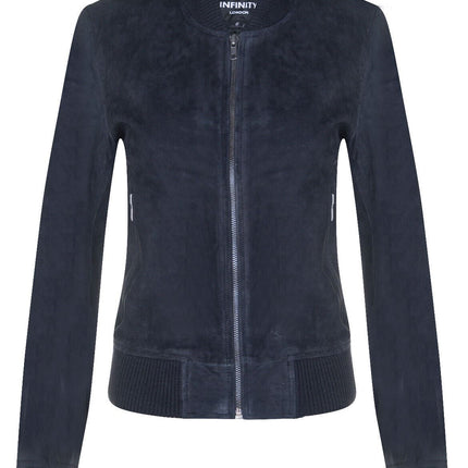 Womens MA-1 Suede Bomber Jacket-Arnhem