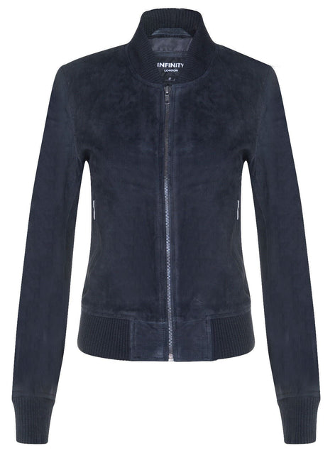 Womens MA-1 Suede Bomber Jacket-Arnhem