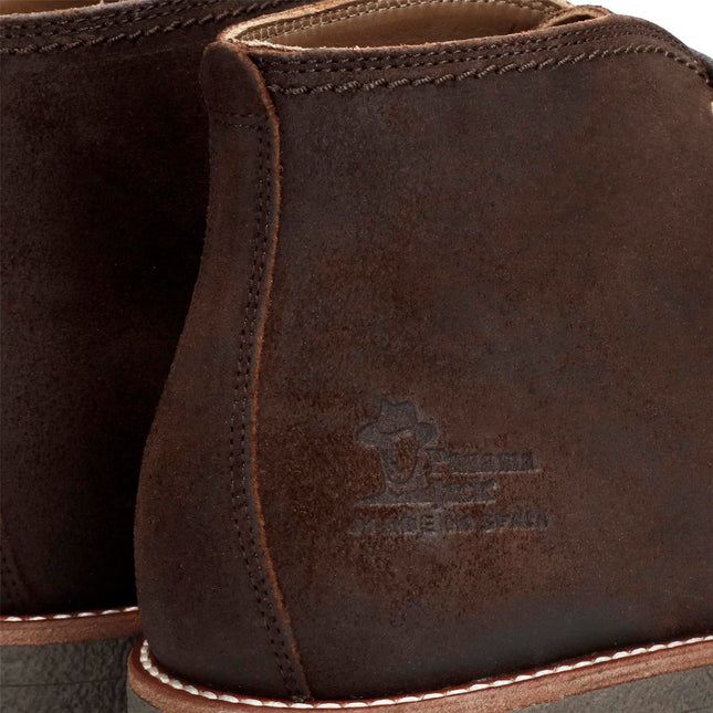 Panama Jack Men's Brown Leather Waterproof Lace-Up Desert Boots - Gael C37