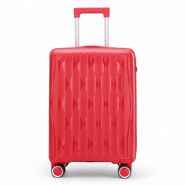 Robust Hard Shell Cabin Suitcase 37.5 x 20.5 x 55 cm TSA Luggage Suitable for Easyjet, Ryanair, Wizzair
