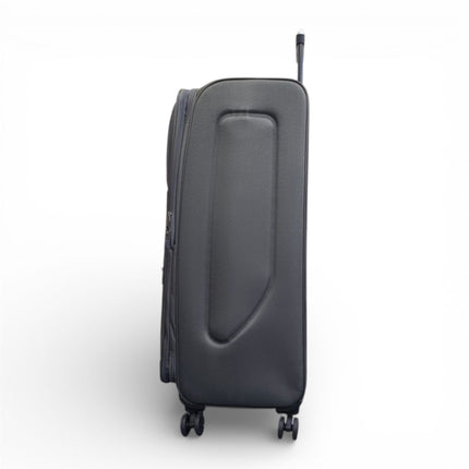 Soft Shell Lightweight Nylon Suitcase Set 4 Wheel Travel Case Holiday Bags