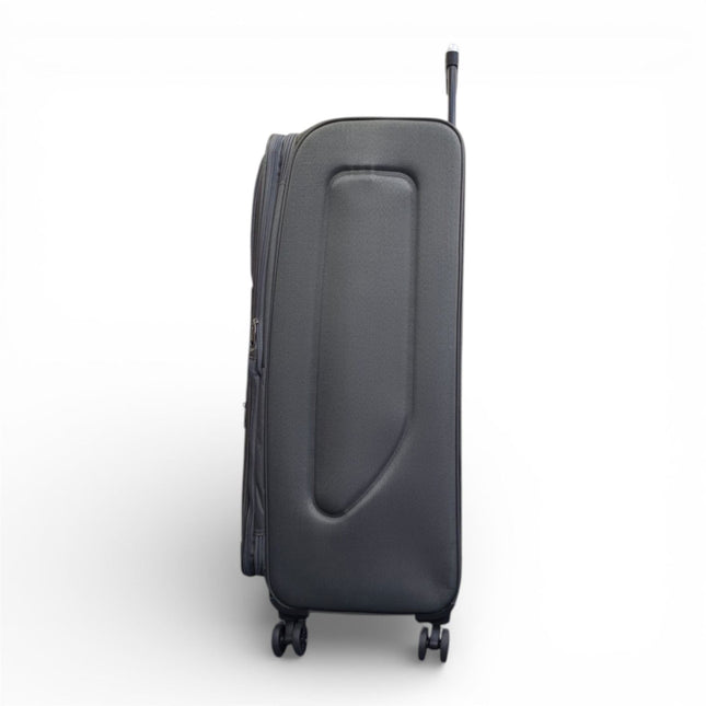 Soft Shell Lightweight Nylon Suitcase Set 4 Wheel Travel Case Holiday Bags