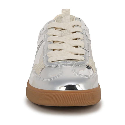 Blowfish Malibu Womens Silver Lace-Up Sneakers - Tastic