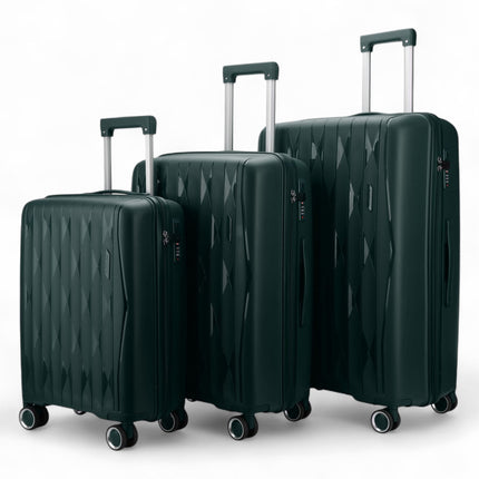 Hard Shell Suitcase Cabin TSA Luggage Travel Set