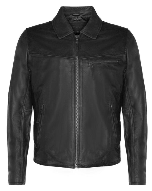 Men's Harrington Cow Hide Leather  Leather Jacket-Lima
