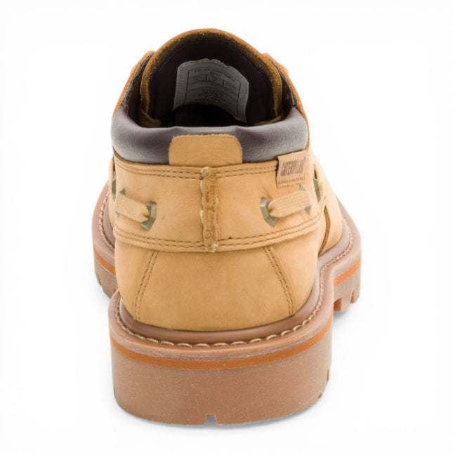CAT (Caterpillar) Mens Honey Brown Leather Low-Cut Boots - Colorado Boat Lo