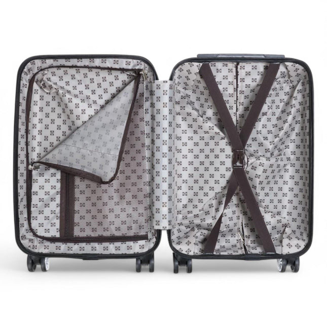 Hard Shell Printed Cabin 55 x 36 x 20 cm PP Suitcase Luggage Suitable for Easyjet, Ryanair