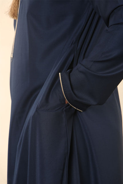 Men's Omani Eid Blue Thobe  Saudi Emirati Jubba Robe