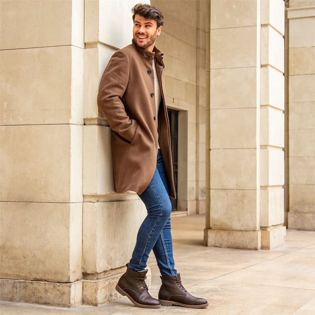 Panama Jacks Men's Brown Leather Glasgow Igloo C1 Classic Ankle Boots