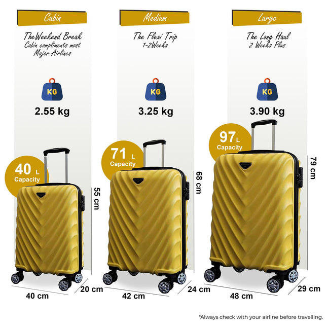 Strong ABS Hard Shell Luggage Suitcase