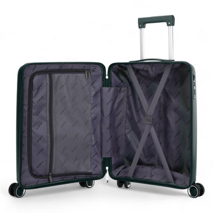 Robust Hard Shell Cabin Suitcase 37.5 x 20.5 x 55 cm TSA Luggage Suitable for Easyjet, Ryanair, Wizzair