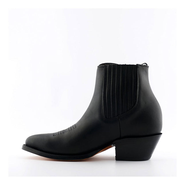 Grinders Unisex Black Western Ankle Boots - Maverick