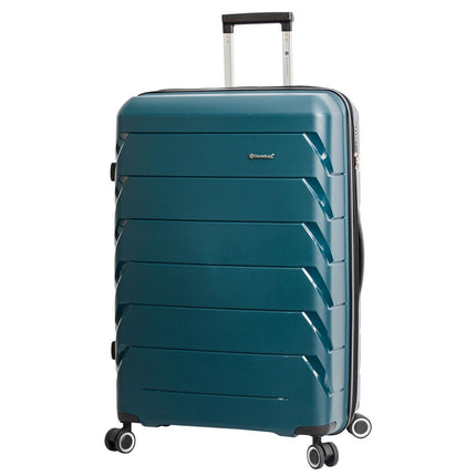 Dual 4 Wheel Hard Shell Strong Luggage Suitcase