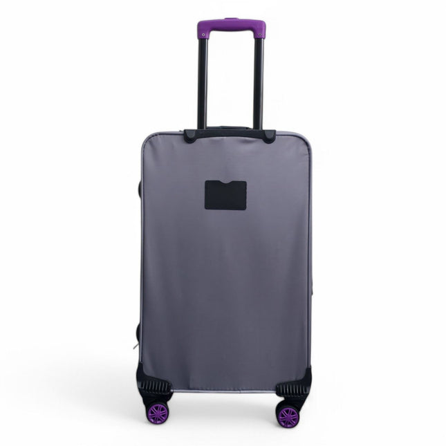 Lightweight Soft Shell 8 Wheels Luggage Travel Cabin Holiday Bags Suitcase Set