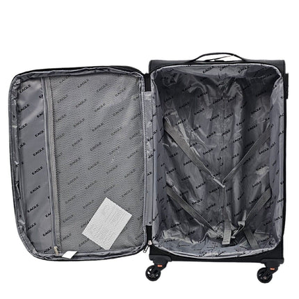 Lightweight Soft Cabin 4 Wheel Luggage Travel TSA Bag