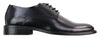 Mens Retro Oxford Brogue Derby Shoes In Black Patent Leather