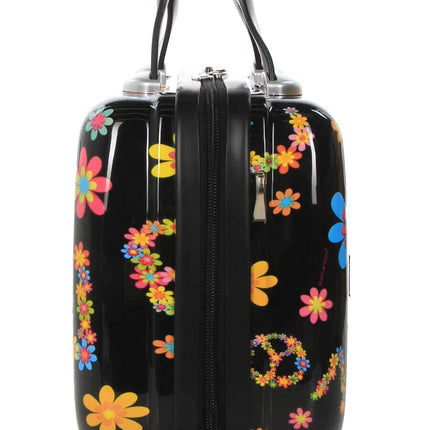 Hard Shell Printed Dual 4 Wheel Luggage Suitcase