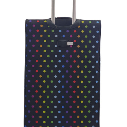 Lightweight Print Suitcases 8 Wheel Luggage Travel Soft Bags Set