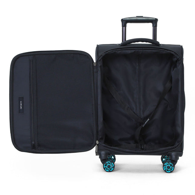 Soft Shell 1680D Cabin Suitcase 56x37x25cm 8 Wheel TSA Lock Luggage