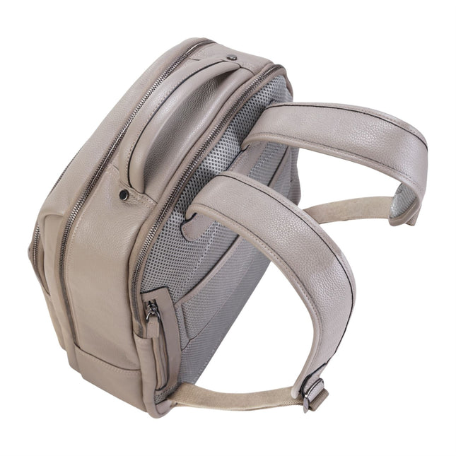 Genuine Leather Grey Vintage Rucksack Laptop Bag Travel Backpack - Capri