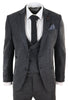Mens Grey 3 Piece Tweed Suit Vintage Harringbone 1920s Retro Peaky Blinders