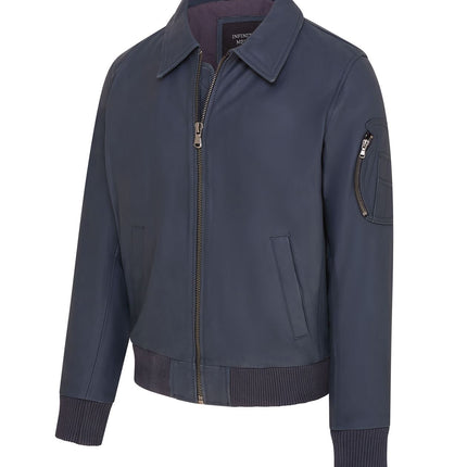 Men's A2 US Airforce Cowhide Aniline Leather Bomber Jacket