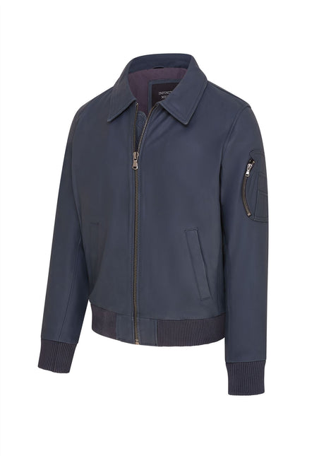 Men's A2 US Airforce Cowhide Aniline Leather Bomber Jacket