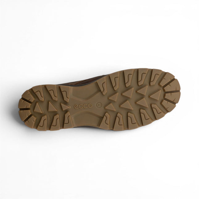 Ecco Men's Camel Brown Leather Waterproof Casual Shoes -  Rugged Track 25