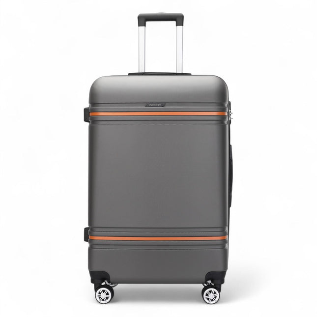 Hard Shell Modern Dual 4 Wheel Luggage Suitcase Set