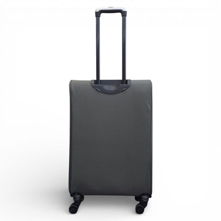 Soft Shell Lightweight Nylon Suitcase Set 4 Wheel Travel Case Holiday Bags