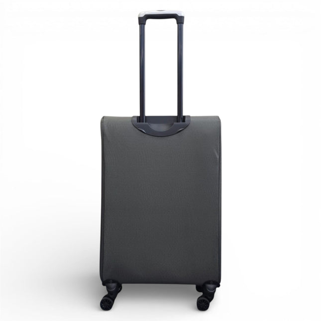 Soft Shell Lightweight Nylon Suitcase Set 4 Wheel Travel Case Holiday Bags