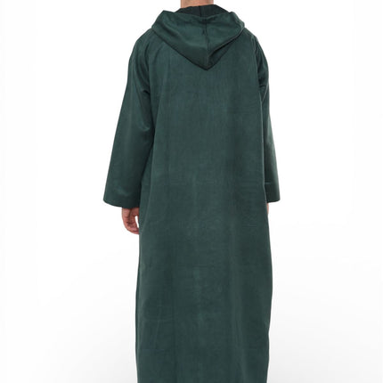 Men's Hooded Eid Green Moroccan Jubba Robe Ramadan Eid Thobe - HM12
