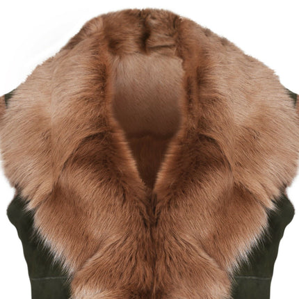 Women's Toscana Sheepskin Long Gilet-Sorocaba
