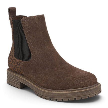 Blowfish Malibu Women's Brown Leopard Faux Suede Chelsea Boots - Alfie