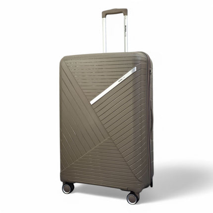 Robust PP Hard Shell 8 Wheels Luggage Travel Holiday Cabin Suitcase Set