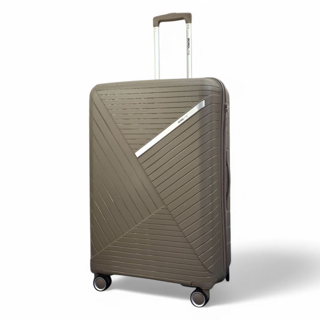 Robust PP Hard Shell 8 Wheels Luggage Travel Holiday Cabin Suitcase Set