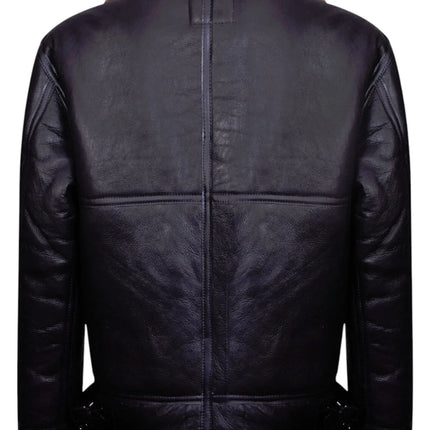 Mens B3 Aviator Real Sheepskin Leather Flying Jacket-Hobart
